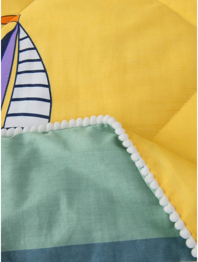 Кораблики (желтый) Комплект Детский с одеялом Sofi de Marko